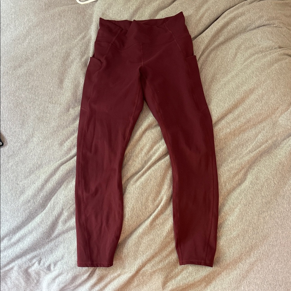 Fabletics Burgundy Leggings